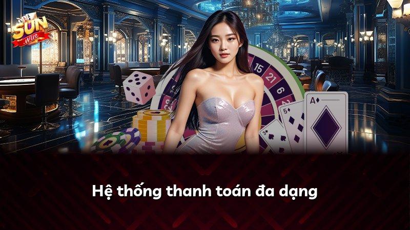 Hệ thống thanh toán đa dạng